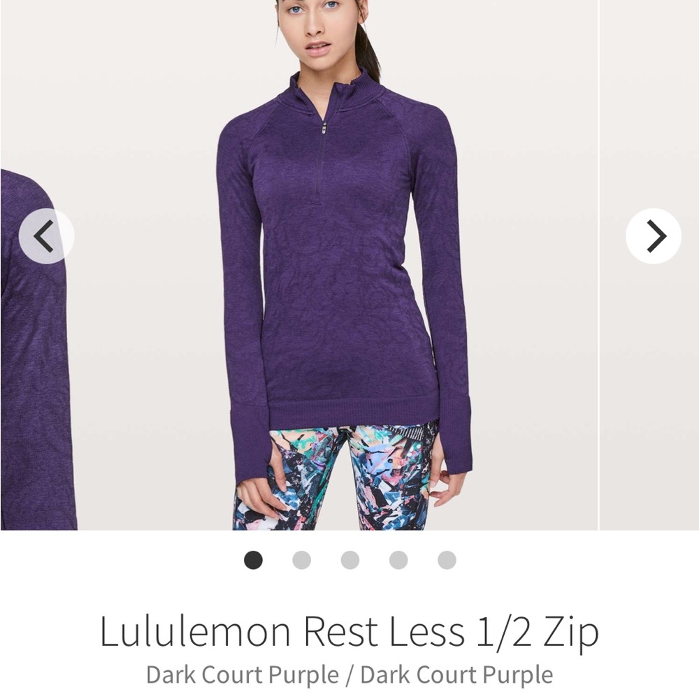 Lululemon Rest Less Half Zip